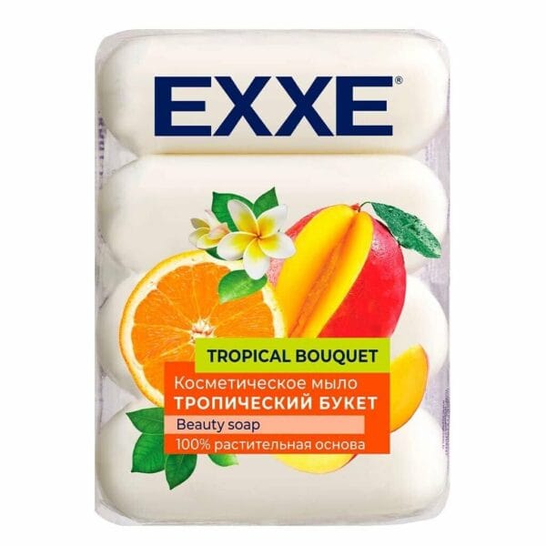 EXXE Крем-мыло 1+1  4*70гр Тропический букет (турция)